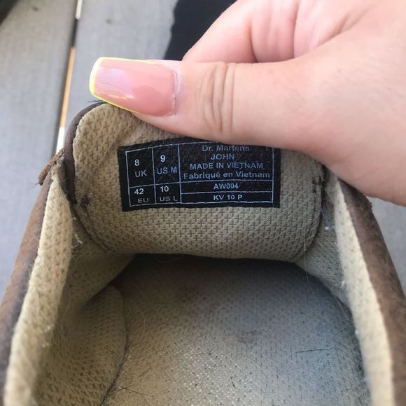 Dr. Martens John Brown Leather 5 Eye Shoes - Picture 6 of 7